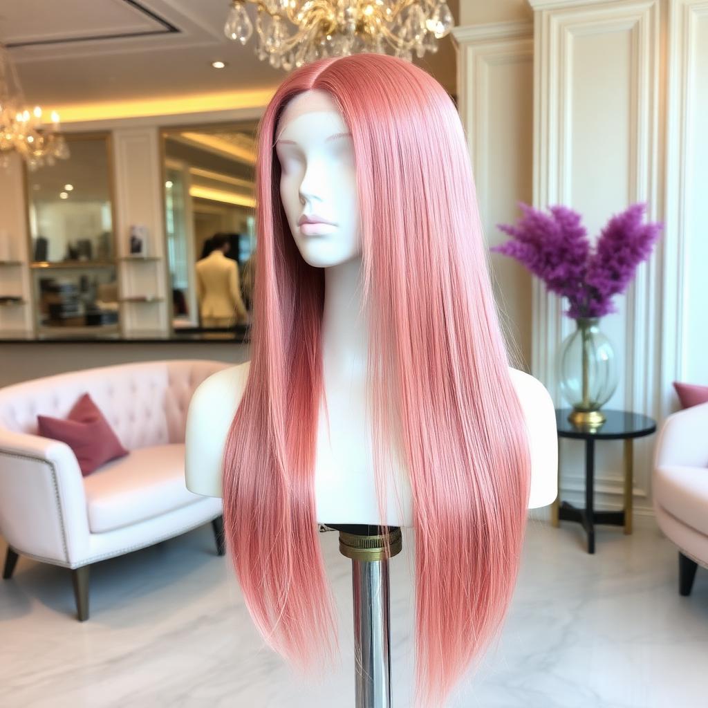 Rose Gold Statement Wig